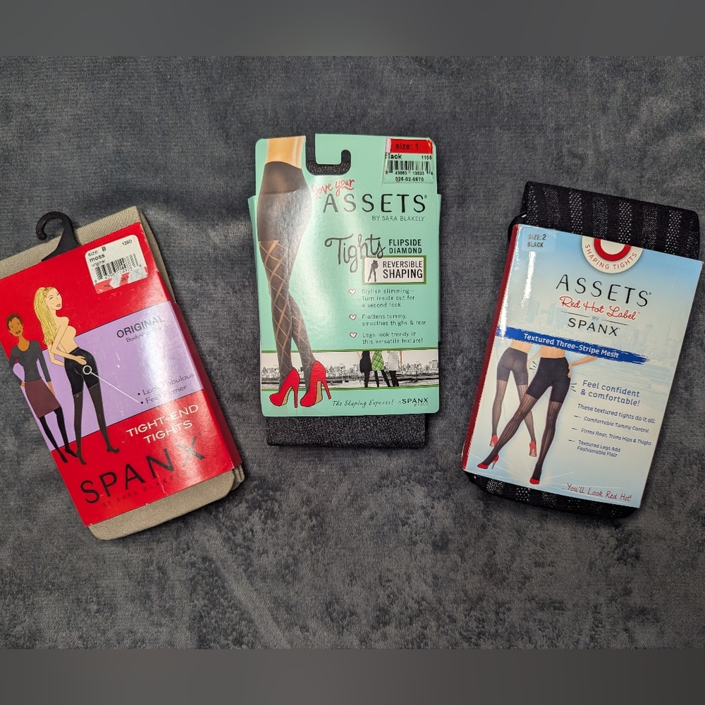 NWT Bundle of Spanx Tights Shaping Shapewear Size 1, 2, B